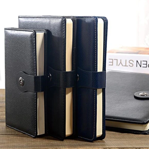 Promotional Hardcover Leather Composition Notebook Diary 2021 Planner