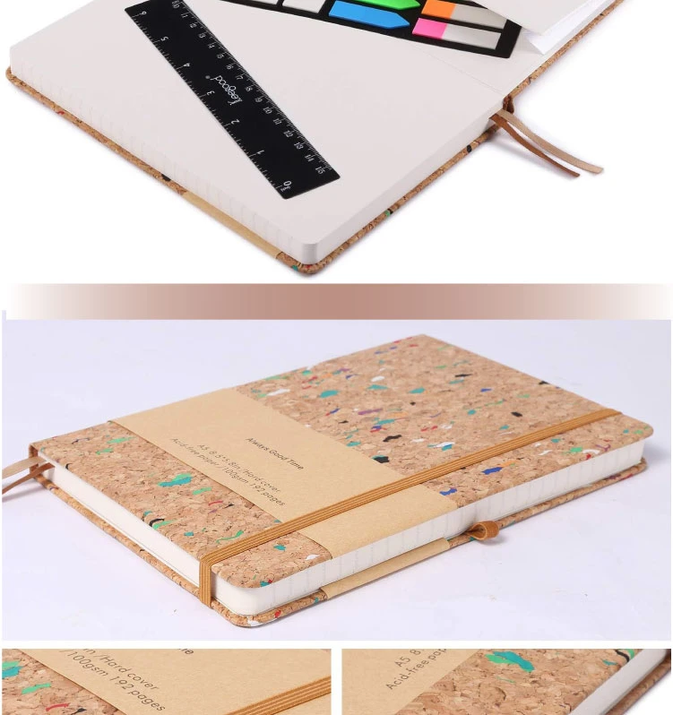 Cork Sketch Notebook Thick Paper, Hardcover Writing Notebooks