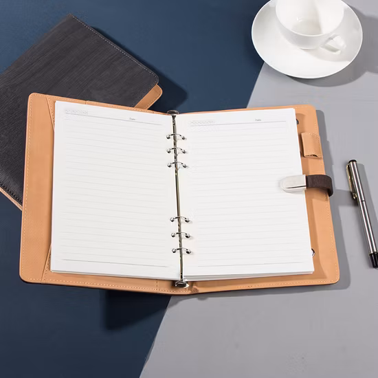 Marca de carregamento sem fio A5 Executive Power Bank Notebook com carregador